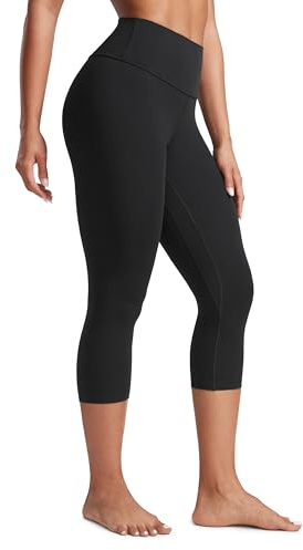 CRZ YOGA Womens Butterlift High Waisted Workout Capris - 21 Gym Athletic Pilates Comfy Stretch Workout Yoga Leggings Black 10