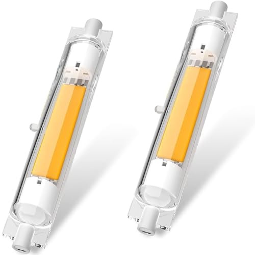 ACAATVE R7s Led 118mm Dimmbar Warmweiß 2700K, R7S 118mm Led 26W 28W 30W 32W 34W 35W Glühbirnen Ersetzt 260W 280W 300W 320W 340W 350W Halogen, Kein Flackern 3000LM, 360° Abstrahlwinkel, 2er Pack