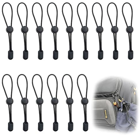 15 Stück Elastische Gummischnur, Elastische Gummischnur 13cm, Elastische Gummiseil, Schwarz Gummiband Rund, Gummikordel Expanderseil Für Kordelzug, Rucksack, Wäscheleinen, Zelte