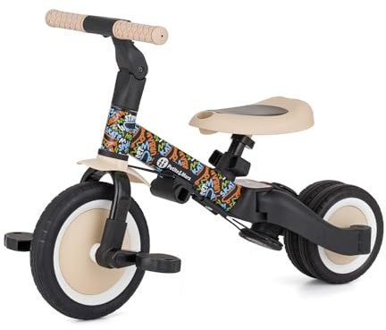 PETITE&MARS Triciclo multifunzionale 5 in 1 Turbo * Bicicletta * Triciclo * Bici senza pedali * Auto da corsa * Veicolo per imparare a camminare Limitato (Suono della città)