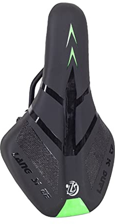 MHADBKH Selle de vélo confortable imperméable en mousse à mémoire de forme rembourrée douce pour intérieur et extérieur Siège confortable pour homme et femme Selle de vélo imperméable en cuir PU