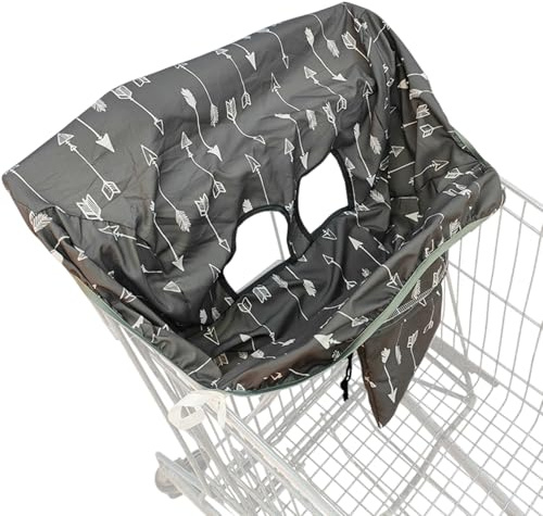 Housse de Chariot pour Bébé – Siège de Chaise Haute Lavable | Protecteur | avec Harnais de Sécurité, Housse Panier de Courses, Lavable en Machine, Sac de Transport Bébé, Confort Hygiénique