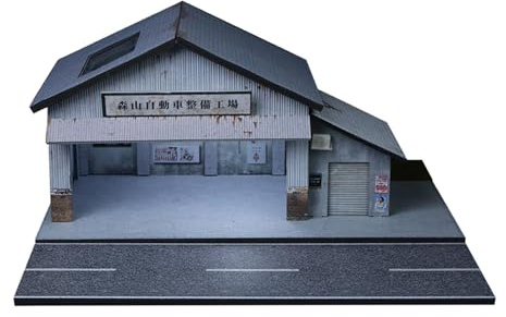 Oshhni Maquette de Garage de Réparation Automobile à L'échelle 1:64