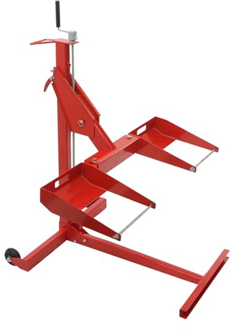 Garbenat Cric de tondeuse à gazon, 205 kg, haute performance, avec longueur réglable de 103,8 à 126,3 cm, vérin de levage pour tondeuse à gazon, entretien et réparation