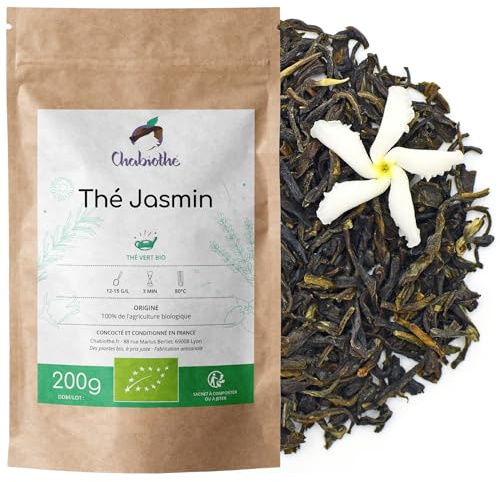 Té verde al Jazmín 100% ORGANICO 200g - bolsa biodegradable y resellables.