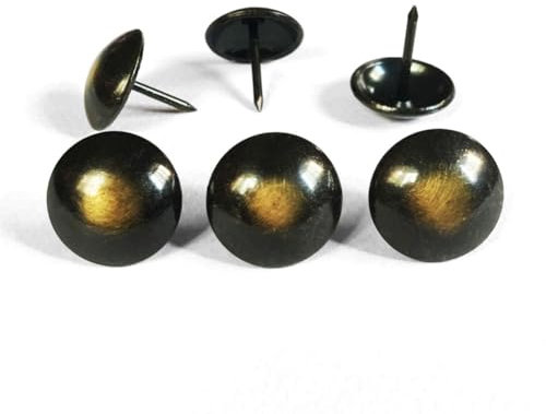 Polsternägel, 16 x 20 mm, Bronze, Katzenaugen, Vintage-Design, dekorative Nägel, lose Nägel, Polster, Kopfteil, Sofa-Tacks, Hobnails, Möbelzubehör D16mmxL20mm 135pcs bronze
