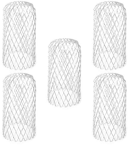 Jubaopen Metal Gutter Guards, 5Pcs Aluminum Gutter Guards Mesh Expandable Rain Filter 3 Inch Gutter Guards Rat Proof Gutter Strainer Gutter Leaf Guard Mesh for Stopping Blockage Moss Leaves Mud