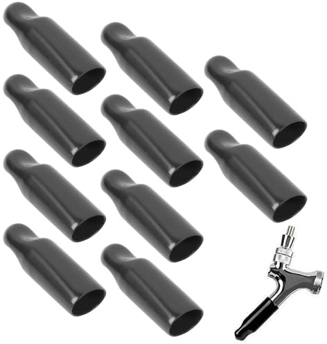 10 pièces capuchons en caoutchouc pour robinet de bière,Housse de protection en caoutchouc pour robinet de bière, couvercle de robinet de baril de bière pour accessoire de brassage de bière à domicile