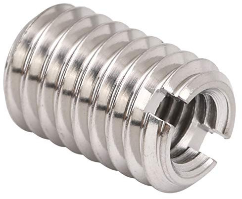 Repair Kit with 10 Threaded Reducer Nuts, Stainless Steel Pipe Fitting Adapter Insert Set, Female M5 X 0.8mm to Male M8 X 1.25mm 12MM