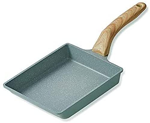 GaRcan Japanische Omelettpfanne, Eierpfanne, für Herd und Induktion, Frühstückspfanne mit Antihaftbeschichtung, 20 x 15 cm