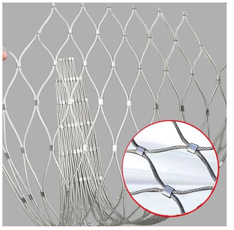 Filet De Corde De L'Acier Inoxydable 304,Grille MéTallique Filet De SéCurité For Garde-Corps D'ExtéRieur, Filet Anti-Chute Haute Altitude, Filet Anti-Chute Haute Altitude ( Size : L2.5xW1m/L8.20xW3.28