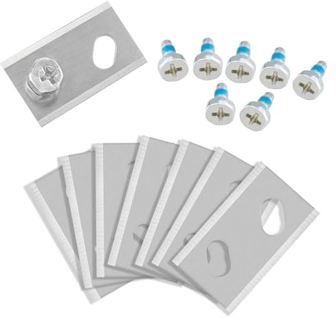 BBTISG Lot de 24 Lame De Rechange pour Robot Tondeuse avec Vis Lames de Rechange Universelles pour Robot à Gazon Robomow RK (argenté)