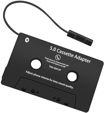 Kioball Universal Cassette Bluetooth 5.0 Adapter Converter Wireless Cassette to Car Cassette Tape Auxiliary Adapter Easy Install