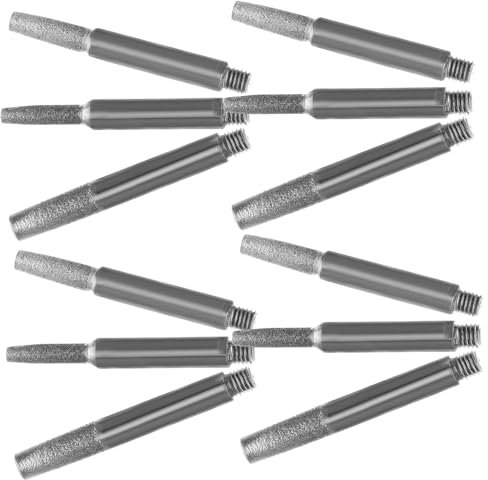 Didiseaon 12pcs Chainsaw Sharpening Stone Diamond Sharpening Stone for Chainsaw Teeth Shear Sharpener