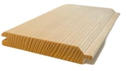 Tavole profilate in legno – 15 mm di spessore, 9,6 cm di larghezza, 200 cm di lunghezza, 22 pezzi – legno sauna/alveare/copertura tetto