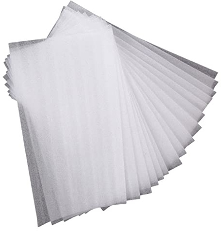 NIYANGLE Lot De 50 Feuilles De Papier Pour Coloration Capillaire Mèches Balayage Mousse Blanche