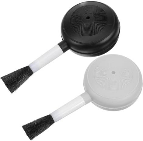 LIFKOME 2 Stück Kamera Reinigungsset Luftgebläse und Weiche Bürste Luftdichter Blasebalg mit Abnehmbarer Pinselspitze Ergonomisch für Empfindliche Objektive und Sensoren
