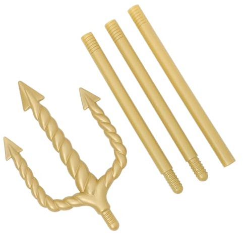 Gatuida Forcone da Diavolo per Halloween Decorazione Accessorio da Demone per Costumi Bastone Oro per Feste e Mascherate
