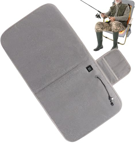 Del Sedile Riscaldato - Coprisedile Riscaldato USB Con 3 Impostazioni Di Calore E Spegnimento Automatico Portatile Pieghevole, Coprisedia Con Schienale, Tasche Per Uffici, Sale Giochi, Soggior