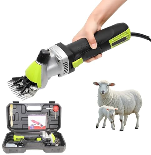 850W Fårsax Och Hästklippare Med 6 Justerbara Hastigheter, Fårklippare 110V/220V Som Tillval, Fårhårsklippare Med 13 Tänder Och Justering Av Bladets Täthet 110V
