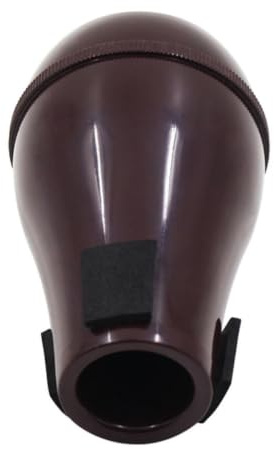 Trombone Mute Abs Plastic Trombone Accessory Silent Practice | Alto and Tenor Use, Sound Attenuation, Dark Red Finish, Brass Accessory for Trumpet Lovers