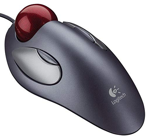Logitech Trackman Marble Trackball Mouse - Wired USB Ergonomic Mouse for Computers, with 4 Programmable Buttons