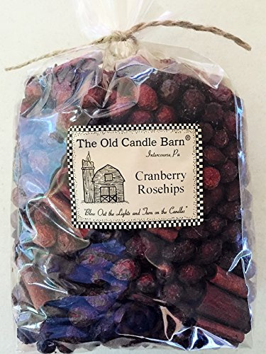 Old Candle Barn Cranberry Rosehips Large Bag - Well Scented Potpourri - Made in USA