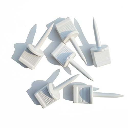 SHARROW 20pcs Bogenschießen Scheibennägel aus Kunststoff, Zielscheibe Scheibennagel für Bogensport Zubehör (Rot)