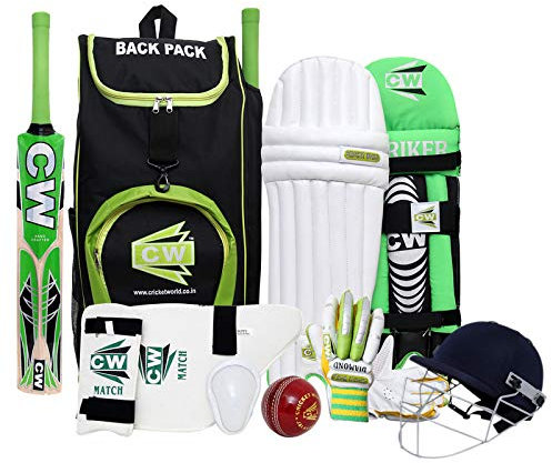 CW Bullet Cricket Kit | Kashmir Willow Bat Size 5 | Practice Set