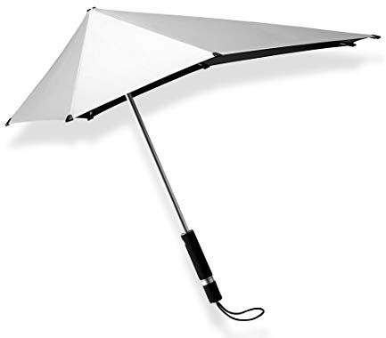 senz ° orginal stick storm umbrella shiny silver