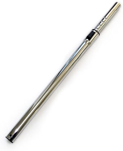 IZSOHHOME Replacement Vacuum Wand Hose,for Central Vacuums with Adjustable Length, Plated Chrome,32mm(1-1/4inch) with 1 Adapter
