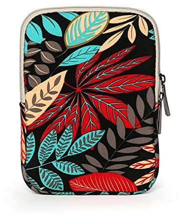 Plumdrop Housse de Livre Rigide en Tissu Lavable - Protection Rembourrée pour Livre de Poche et Tablette PC - Pour Adulte
