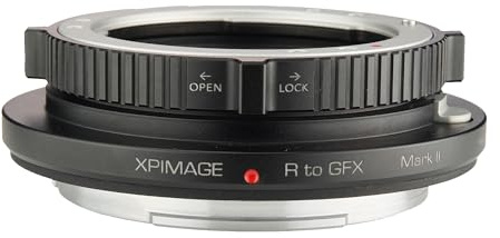 XPIMAGE Objektivadapterring kompatibel mit Leica R-Objektiv für Fujifilm G GFX-Kamera GFX50 GFX100