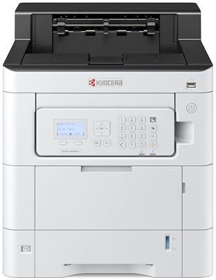 KYOCERA ECOSYS PA4000cx Color Laser Printer 42 ppm, 1200 dpi, Gigabit Ethernet, 5 Line LCD with Hard Key Control Panel, 650 Sheet Capacity