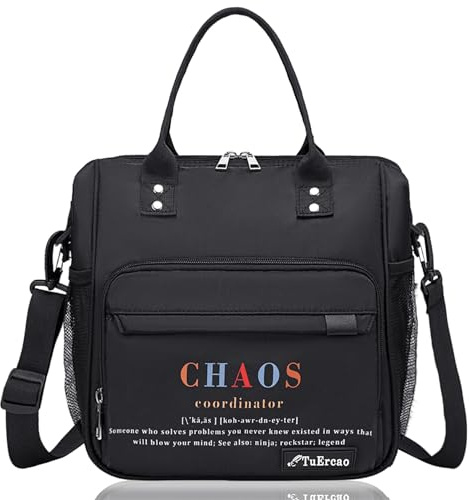 TuErCao Chaos Coordinator Lunch Bag Cool Gifts for Coworkers Employee Appreciation Gifts Office Gifts Administrative Professional Day Gifts Useful Assistant Principal Boss Gifts for Women for Work