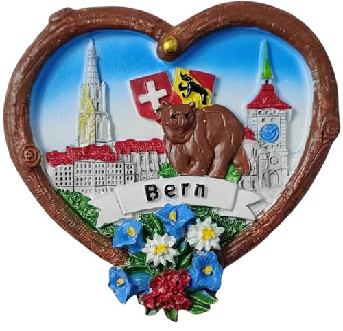 Kühlschrankmagnet Bern Schweiz 3D Souvenir Reise Kühlschrank Dekoration Magnetaufkleber Handwerk Kollektion
