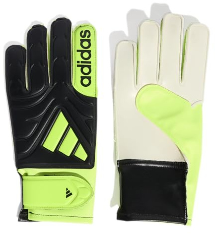 adidas Unisex COPA Glove Club JUNIOR, Black/Lucid Lemon/Lucid Lemon, 5