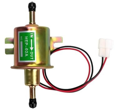 SIJYG1 Hochdruck -Benzinpumpe Für Auto Vergaser Motorrad ATV 12V Elektrische Benzin Pumpe HEP-02A Niederdruck Kraftstoff Pumpe Bolzen Befestigungs Draht Diesel