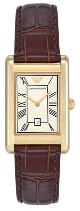 Emporio Armani Watch for Men, Automatic Movement and 36mm Case Size with Stainless Steel, Leather or Silicone Strap