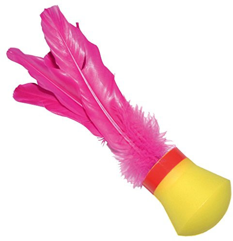 Wiemann Lehrmittel Soft-Schlagball aus weichem Schaumstoff mit Federn, 28 cm lang, 1 Stück