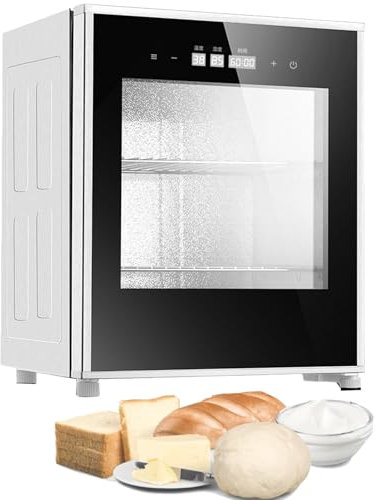 Macchina elettrica per la lievitazione dell'impasto, scatola per la lievitazione del pane da 40 litri, controllo dell'umidità e della temperatura, con temperatura e tempo regolabili da 20 a 50 °C