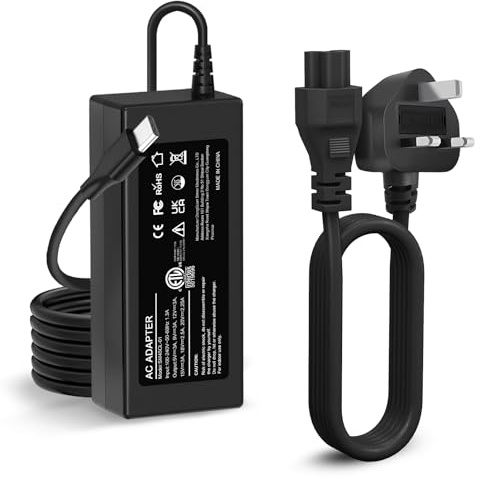 45W USB C Chromebook Charger Compatible with Lenovo HP Acer Samsung Asus Dell Google Chromebook UK Series, Universal Power Cord AC Adapter