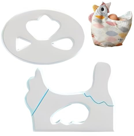 Modello di cestino per uova - Modello di taglio acrilico per cucire, motivo per borse per la borsa di Pasqua | Modello di creazione di sacchetti riutilizzabili, strumento artigianale per cuci