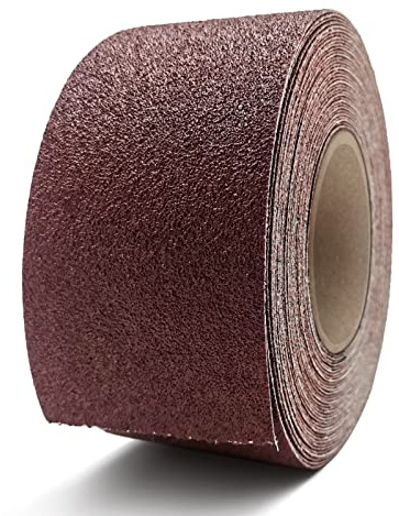 3 Inch x 49 Feet Emery Cloth Roll Aluminum Oxide Abrasive Paper Roll Continuous Sandpaper for Metalworking, Woodworker, Furniture Repair, Sanding Automotive Plumbing (60 Grit)