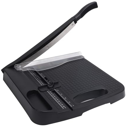 Risegun Cortador de Papel A4 de 12 Pulgadas de 12 Pulgadas de 12 Hojas Tamaño de Letra Portátil Recortadora de Papel para la Escuela de Oficina Hogar