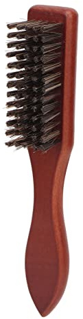 Cryfokt Barber Fade Brush Slitstark Ergonomisk Design för Män Trä Skäggborste för Hem/frisörsalong