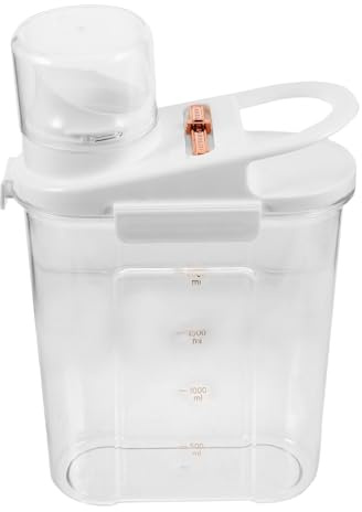 Waschmittel Organizer Ml aus Kunststoff für Zuhause | Wiederbefüllbar, Einfach zu Verwenden, Ml Volumen, für Haushalt und Wohnheim