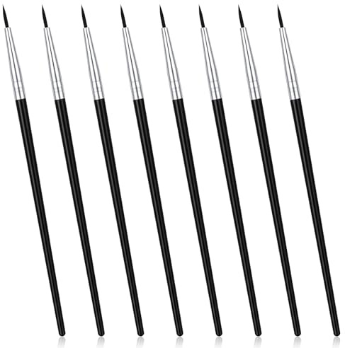 Matwsec 8 PCS Eyeliner Brushes Fine Point Eye Liner Brush