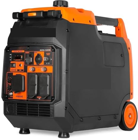 Generatore inverter portatile da 4800 Watt, adatto for camper, silenzioso e leggero con spegnimento del carburante Durata