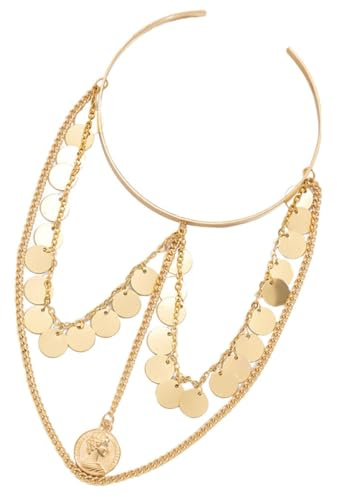 Beavorty Pulsera Brazalete para Mujer de Metal Dorado, Cómoda y Resistente al Desvanecimiento, Diseño Único y Moderno para Uso Diario y Año